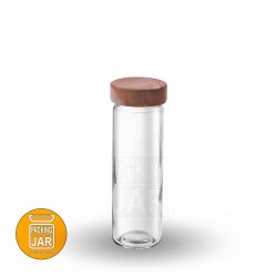 جار شیشه ای مک کارتی استوانه ای سایز 1